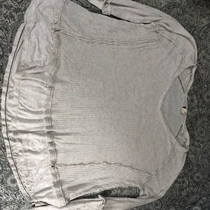 Free people thermal long sleeve tee sz L